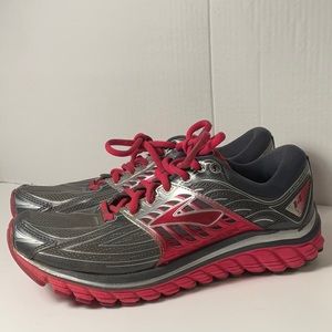 Brooks Glycerin 14 Athletic Shoes Size 7 Pink Gray